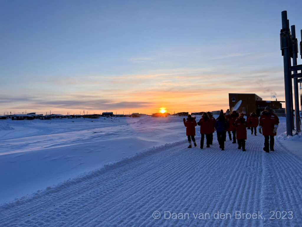 Arctic Snow School - first walk