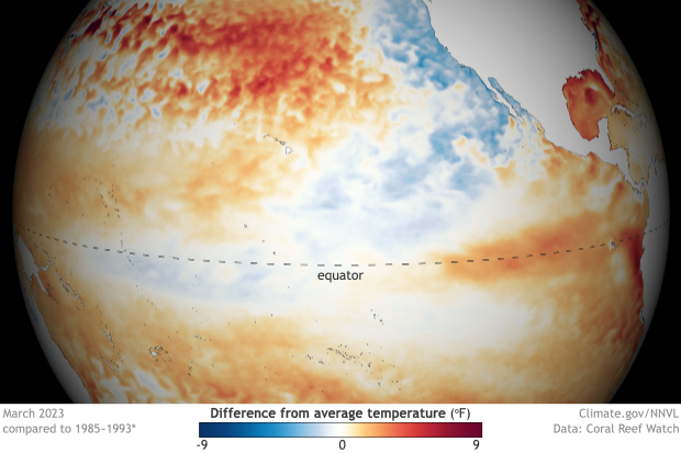 Imminent Global Average Temperature Record: El Niño & Rising Sea Temperatures Fuel Heat Spike